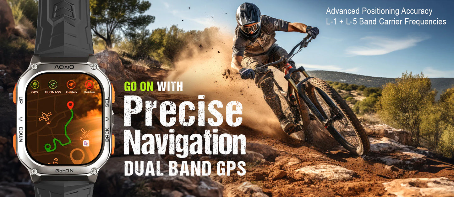FwIT Go-On Ultra (Dual-Band GPS Smartwatch With Smart Sport Sense™ Technology)  4.7 | 107 Reviews